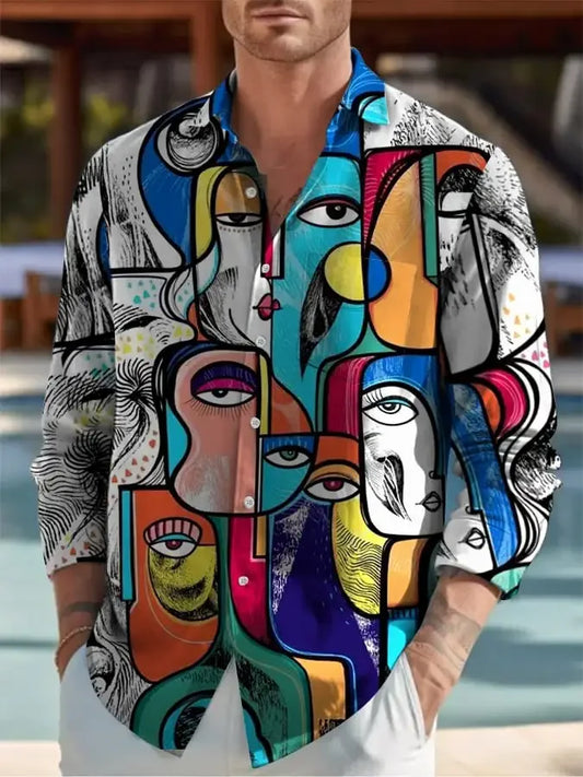 Abstract Edge™ Men's Fashion Shirt