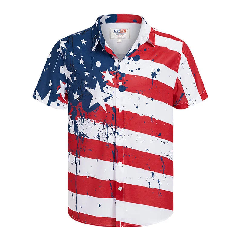 America Flag Graphic Shirts to 3XL