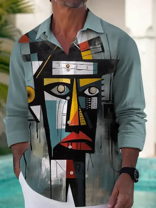 Cubist Night™ Men's Fashion Shirt